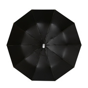 抗风遮阳伞自动商务防晒伞广告伞直供logo三折三折黑胶印