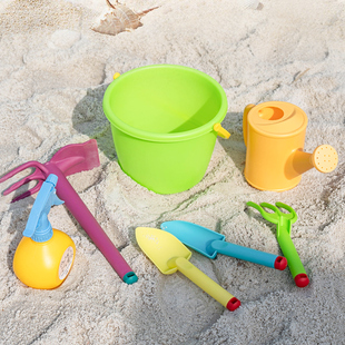 加厚塑料小铲子水桶儿童玩沙滩玩具铲宝宝挖沙子幼儿园艺种植工具