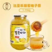 比亚乐韩国进口蜂蜜柚子茶果酱柠檬蜜茶奶茶店韩国冲饮原材料