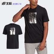 Adidas阿迪达斯男短袖夏季大logo运动宽松透气圆领上衣T恤GL3033