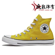 体育 Converse 匡威经典款复古黄色高帮休闲帆布鞋163353F