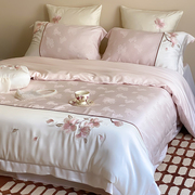 法式高端100支天丝棉，提花四件套顺滑被套柔软床单，公主风床上用品4