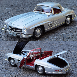 norev118奔驰，300sl1957年敞篷合金，仿真汽车模型摆件