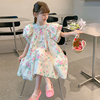 女童夏装连衣裙2024韩版洋气，儿童裙子夏季童装，小女孩公主裙潮