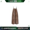 香港直邮潮奢 GANNI 甘尼 女士 Ganni 动物图案连衣裙 F93546488