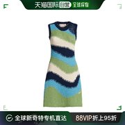 香港直邮Marni 玛尼 女士波浪条纹针织连衣裙