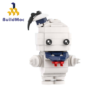BuildMOC创意方头仔抓鬼敢死队布里克海兹中国拼插拼装积木玩具