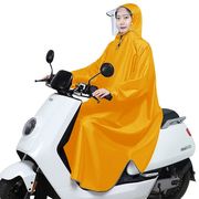 带袖雨衣电动车摩托车雨披，单人加大加厚男女士成人，双帽檐骑行雨衣