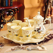 陶瓷咖啡杯子欧式小奢华家用水具茶杯英式下午茶结婚茶具套装陪嫁