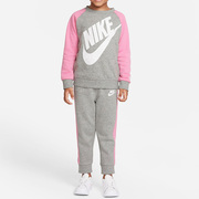 Nike/耐克休闲时尚婴童潮流运动保暖加绒圆领套装 CT2992-063
