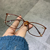 韩版超轻钨钛塑钢tr90眼镜，方框男女款潮近视，全框平光抗蓝光带鼻托