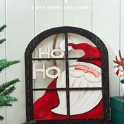 圣诞节装饰品家用圣诞老人雪人，挂饰店铺橱窗氛围，场景布置道具吊饰