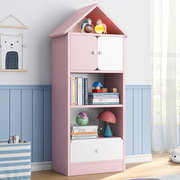 儿童床头书柜客厅靠墙，置物架子宝宝房简易落地收纳储物柜木质书架