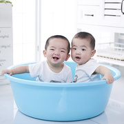 婴儿洗澡盆可折叠特大号加深洗衣盆，家用大号宝宝脸盆塑料加厚耐用