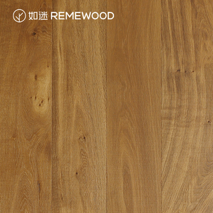remewood橡木横纹三层锁扣，实木复合地板f4星环保地暖木地板家用