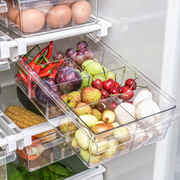 家用保鲜盒置物收纳盒悬挂抽屉式食品食物鸡蛋盒冷冻冰箱专用神器