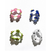 RTEP  小众设计 魔法胶囊系列韩国进口瓷珠管珠花朵手工编织戒指