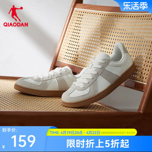 中国乔丹德训鞋板鞋2024复古美拉德小白鞋情侣休闲运动鞋子男