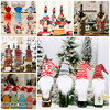 圣诞酒瓶套红酒瓶袋 圣诞装饰酒瓶帽 圣诞酒吧餐桌创意麋鹿红酒袋