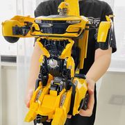 大黄蜂变形遥控汽车充电四驱赛车金刚机器人儿童男孩超大玩具车