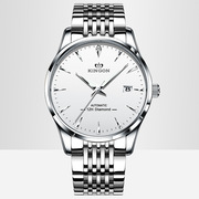 夜光钢带手表防水全自动镂空机械男瑞士日历商务精钢国产腕表