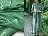 灰豆绿纯色真丝丝绒面料 天鹅绒重磅桑蚕丝布料 连衣裙旗袍时装料