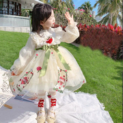 儿童发光裙女童洛丽塔公主裙，绣花蕾丝娃娃裙洋气可爱洋装裙子礼服
