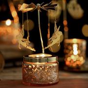 蜡烛香薰旋转走烛台马灯摆件礼物生日香氛创意浪漫烛光杯礼盒晚餐