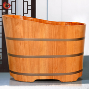 木风沐浴洗澡木桶家用椭圆，泡澡实木浴缸浴桶大人，木质盆沐桶可定制