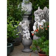 花园装饰欧式天使摆件户外可爱人物雕塑园林别墅，庭院露台阳台布置