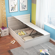 简约现代1.5米1.8米床储物床高箱床单人，双人床可定制侧开床