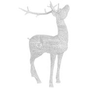 不锈钢镂空鹿编织雕塑户外园林景观小品铁艺发光金属抽象马兔天鹅