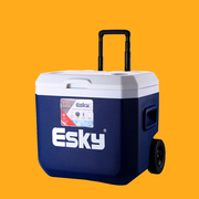 esky保温箱冷藏箱车载拉杆带轮户外便携冰冰桶商用摆摊保鲜箱52l