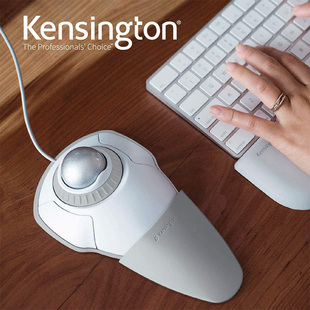 美国鼠标Kensington 轨迹球滑鼠 画图CAD健康懒人手指鼠标 72337