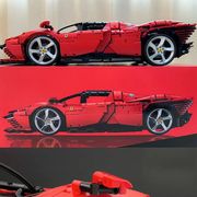 法拉利SP3跑车机械组积木拼装遥控汽车模型玩具高难度联男孩礼物