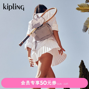 kipling男女款轻便帆布2024春季双肩包猴子包CITY PACK系列