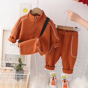 男童秋装套装洋气1-3岁时髦婴儿童，秋季帅气小宝宝外套休闲两件套2