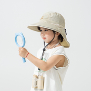 大披肩儿童帽子，夏季男童女童渔夫帽宝宝遮阳帽，防晒帽防紫外线春秋