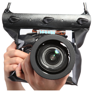 特比乐单反相机防水袋，潜水套防雨罩通用单肩斜挎包水下摄影可调焦
