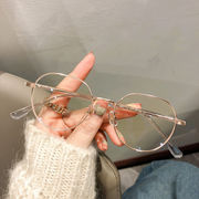 学生韩版近视眼镜女款直播代发防蓝光平光镜高颜值素颜圆脸眼镜框