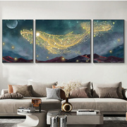 客厅背景墙装饰画沙发壁画，三联画挂画电视，背景墙2022款有框画