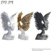 北欧现代天使翅膀人像摆件样板间玄关装饰品简约抽象人物雕塑摆设