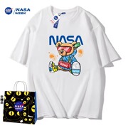 NASA GAME联名直播2024纯棉短袖t恤男女潮牌上衣情侣装T