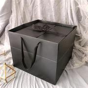 520生日礼物盒子透明ins风情人节大号鞋盒装球鞋的礼盒包装盒