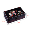 晋元恒中式古典首饰盒大容量手绘百子图饰品收纳盒复古漆器妆