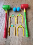 英国elc玩具croquet儿童户外运动球类，游戏槌球草地亲子