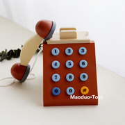 复古仿真电话机儿童过家家玩具早教幼儿园娃教室布置模拟游戏MMM