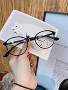 超轻TR90复古眼镜架女款多色小圆近视眼镜框可配度数