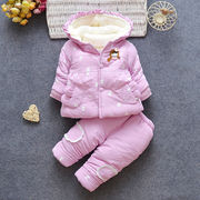 半岁女宝宝冬装棉袄外套洋气衣服婴儿棉衣套装公主加厚冬季二件套