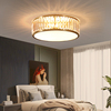 全铜后现代水晶吸顶灯简约轻奢温馨浪漫圆形北欧房间次卧室灯具